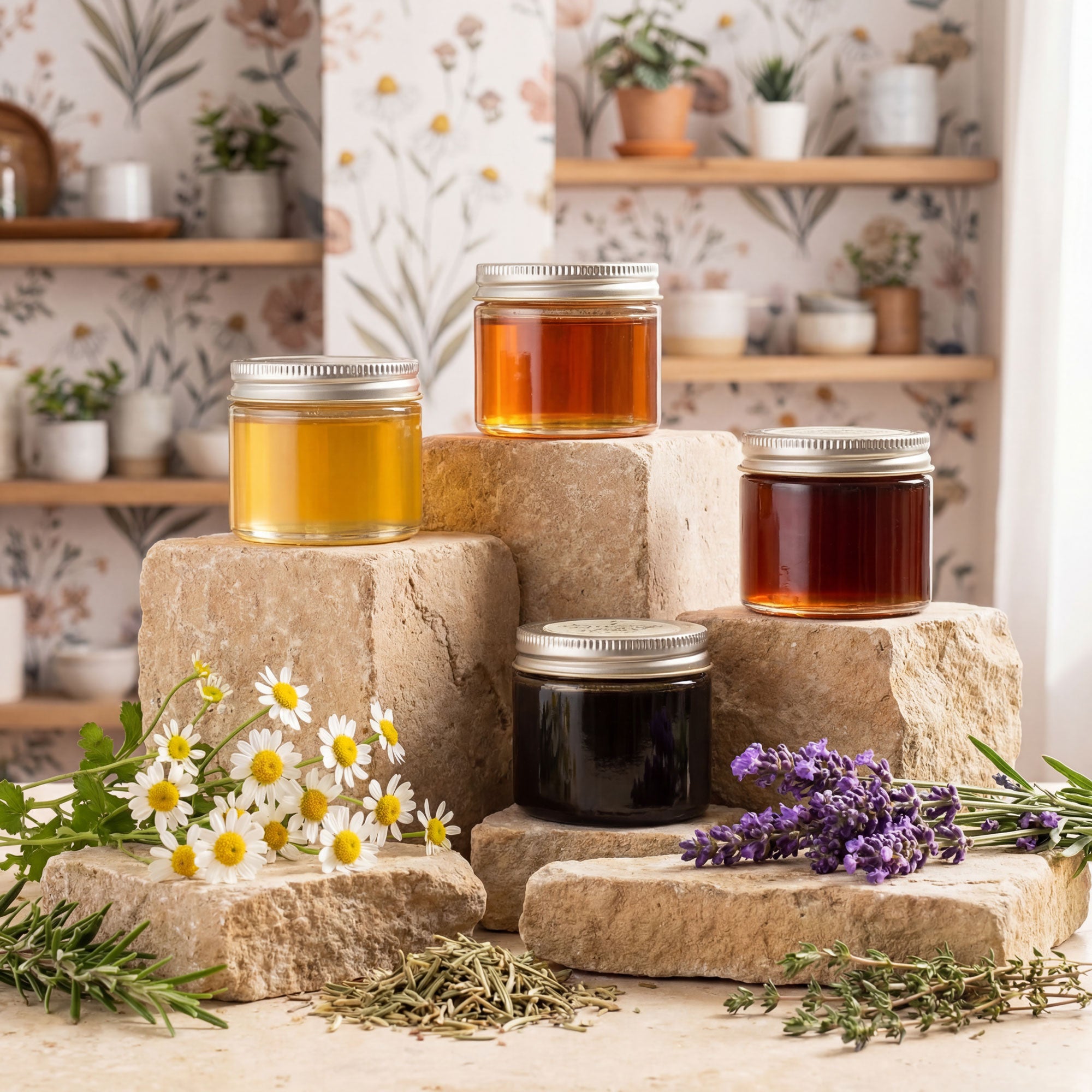 Honey Gift Set: 4 Raw Varietals | Bee Inspired Goods