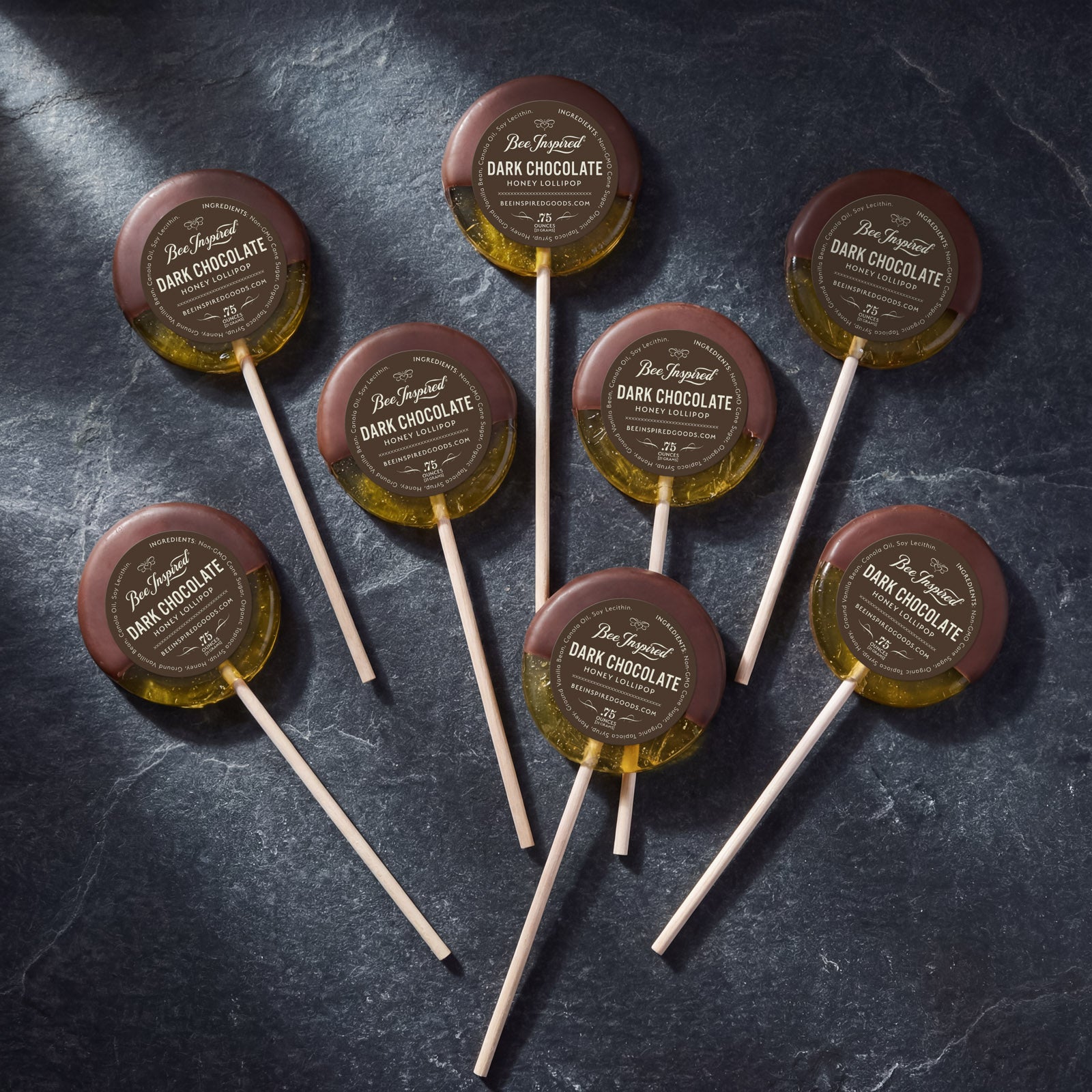 Dark Chocolate Lollipops | Bee Inspired Goods