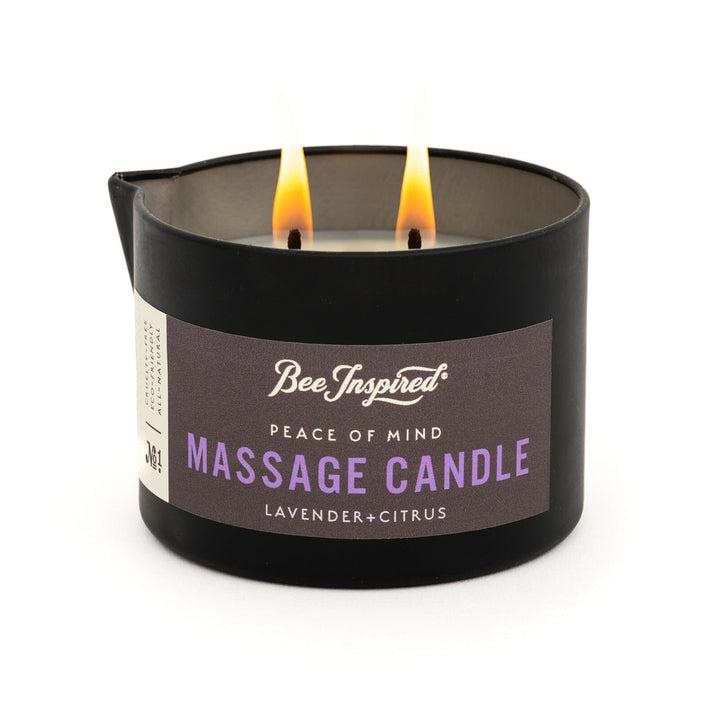 peace of mind massage candle lit