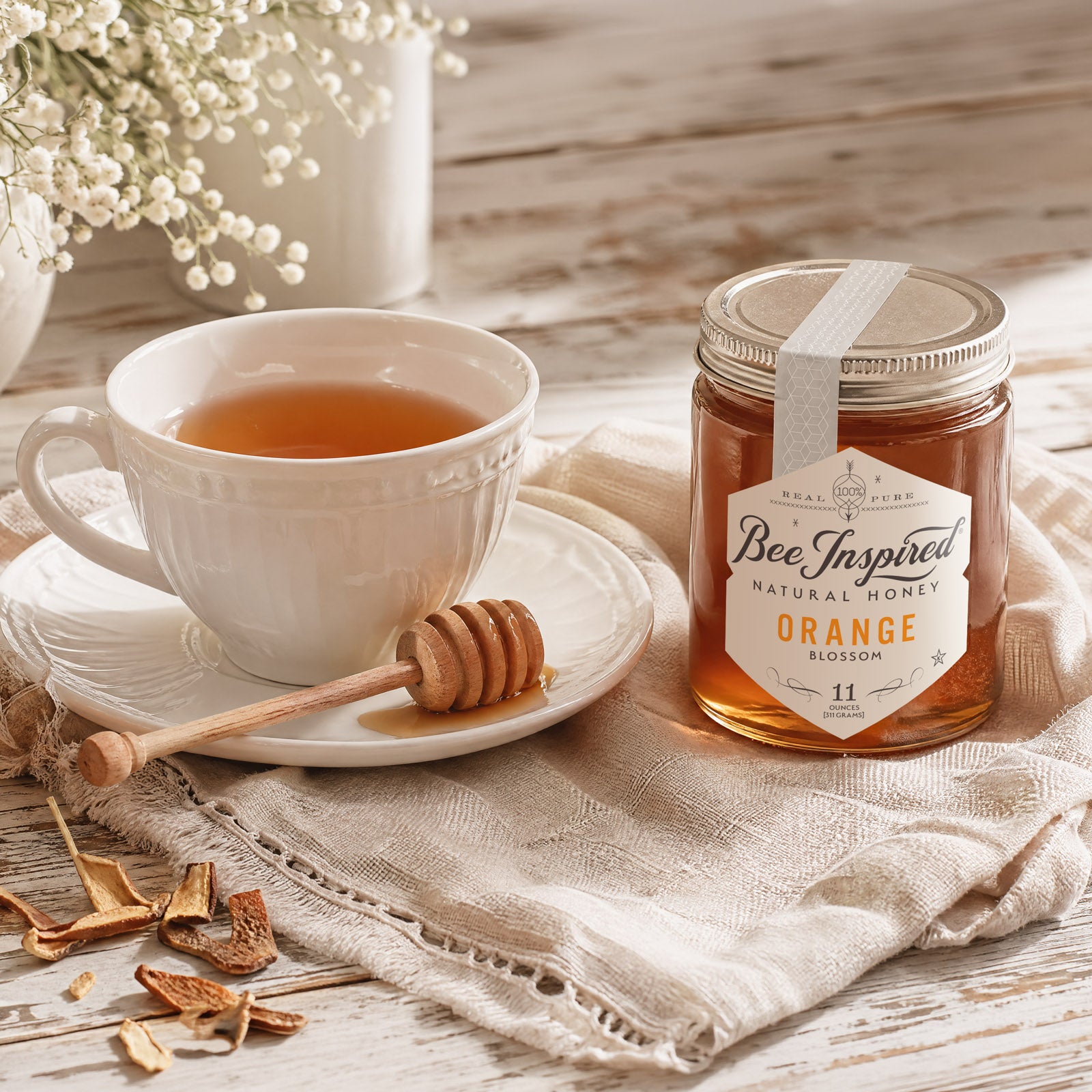 DeliciousTaylormade Rinプリアンプ Raw Orange Blossom Honey: Florida Monofloral | Bee Inspired Goods