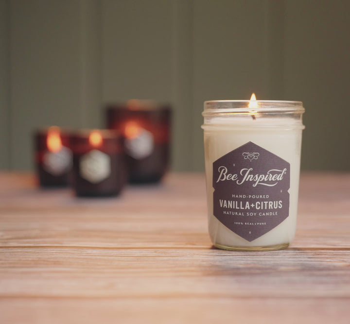 Vanilla and Citrus Soy Candle video