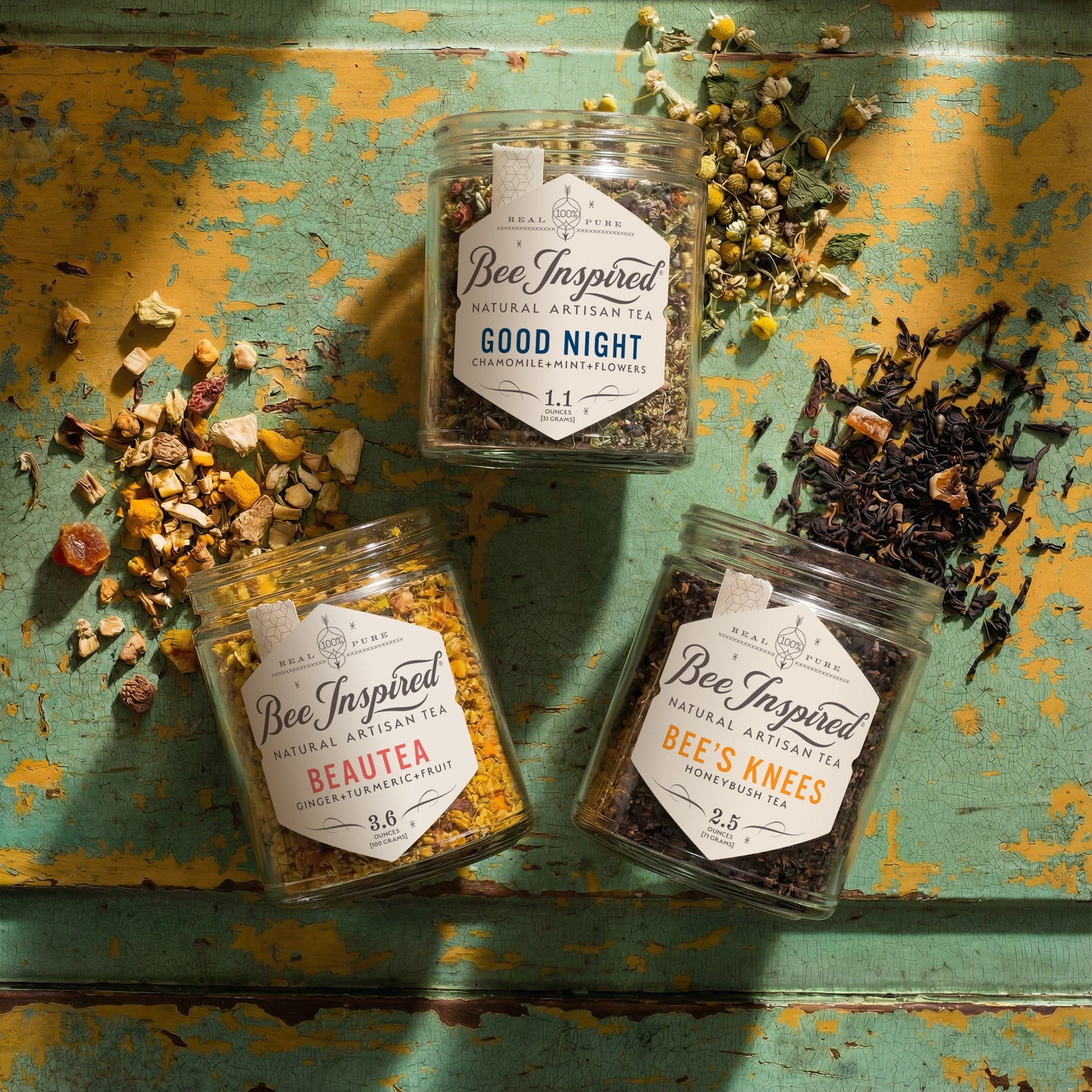 Relaxation Tea Set: Three Loose-Leaf Blends | Bee Inspired Goods