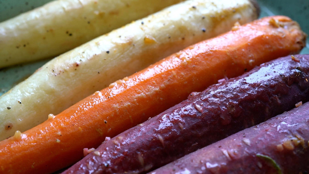 colorful roasted carrots
