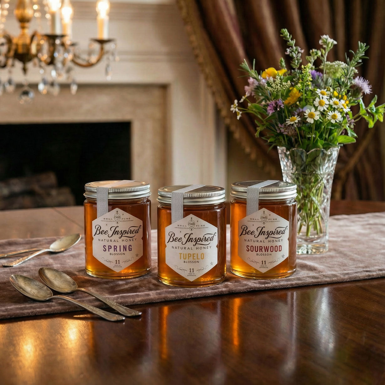 Honey Royale Gift Set - Premium Honey Trio | Bee Inspired Goods