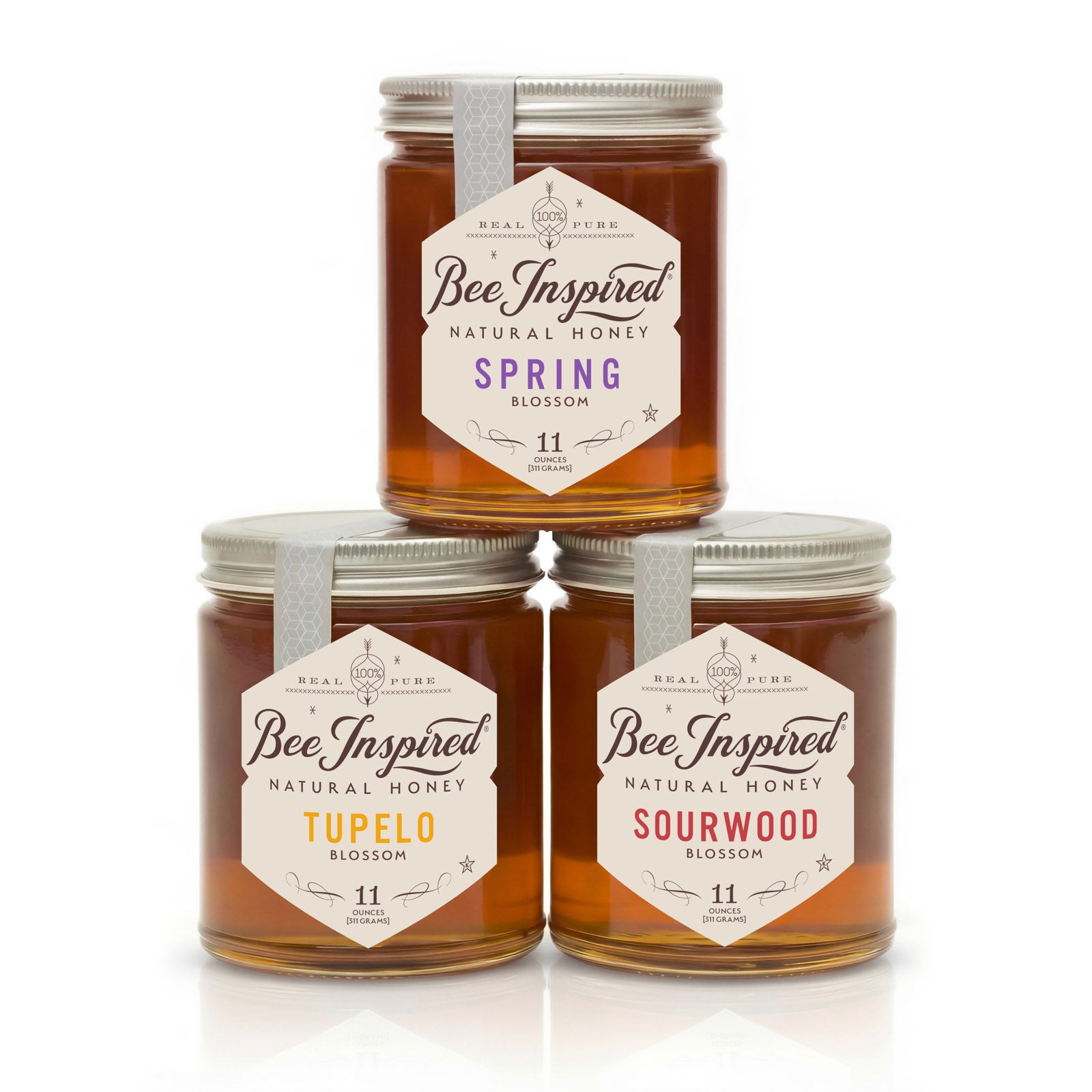 Honey Royale Gift Set: Raw Varietal Trio | Bee Inspired Goods