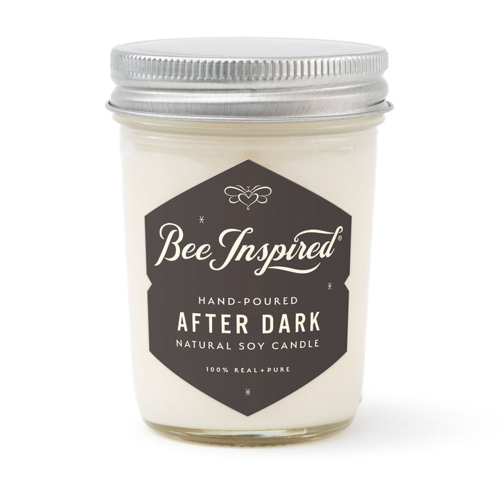 After Dark jelly jar candle on white 