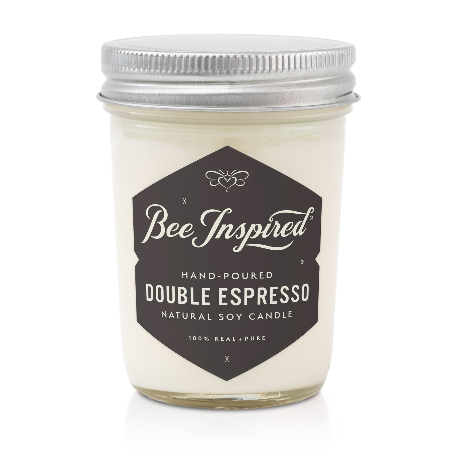 Double Espresso Soy Candle - Coffee Scent | Bee Inspired Goods