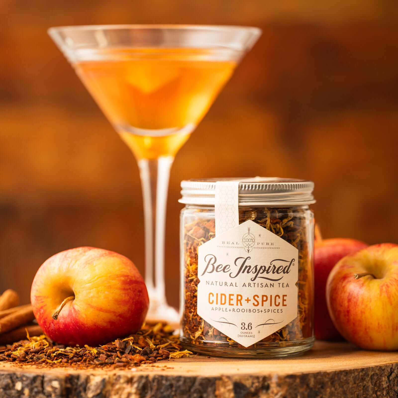 Cider + Spice Apple Cinnamon Tea | Bee Inspired Goods