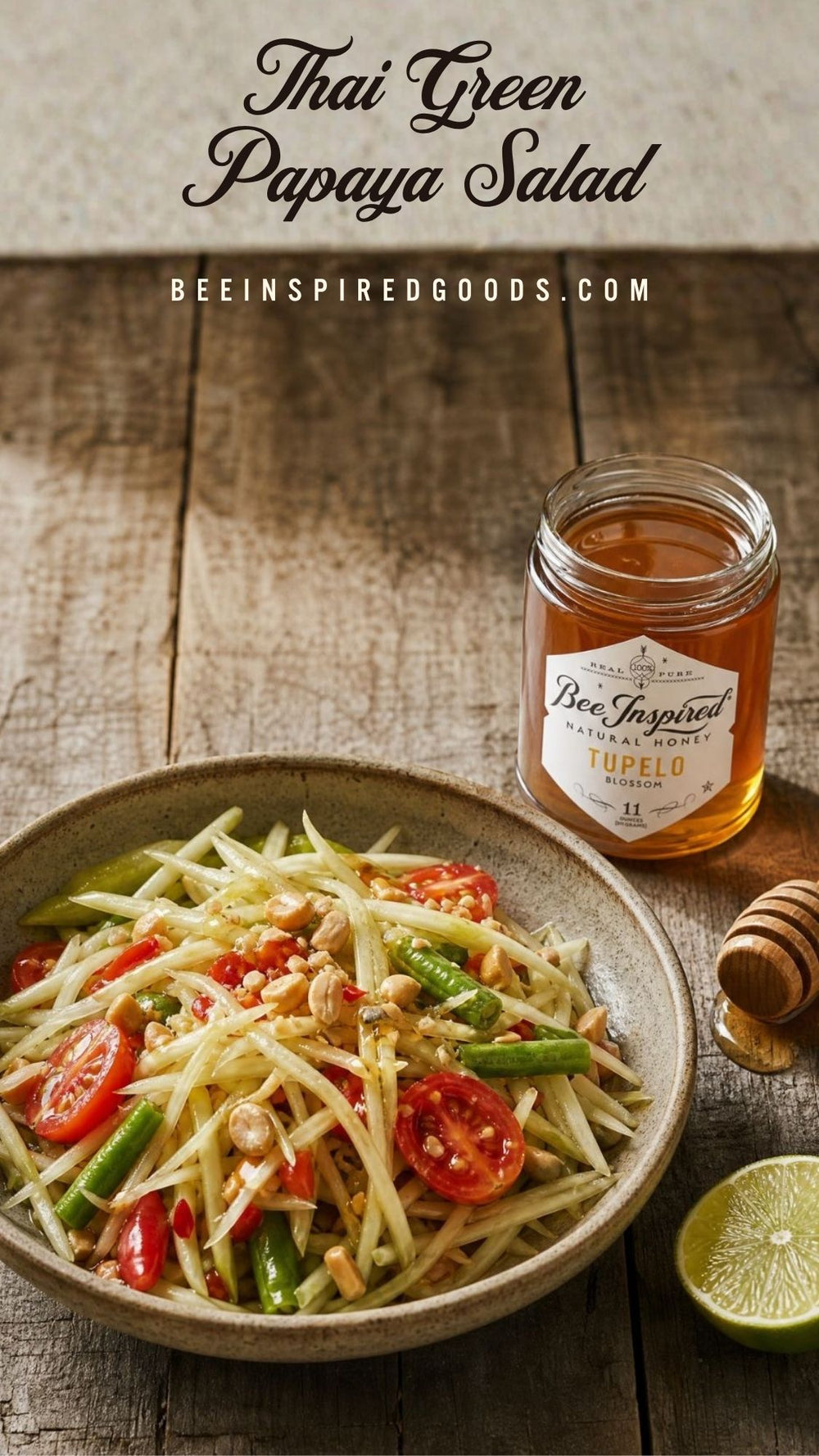 thai green papaya salad tall pin