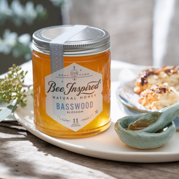 Basswood Honey on plate